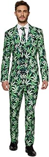 Cannabis Print - Comes with Jacket, Pants & Tie
