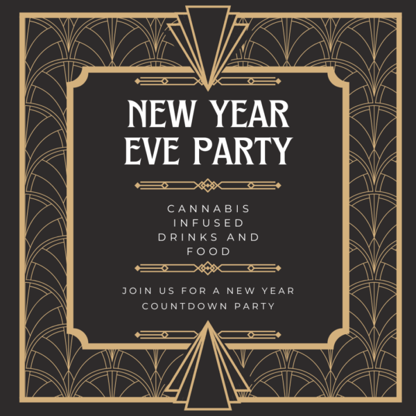 Dank Cannabis NYE Party Invite Example
