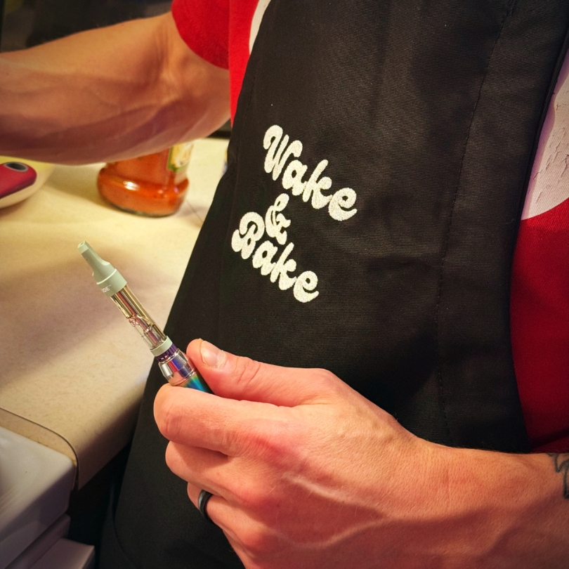Wake and Bake - Embroidered Apron - Image 4