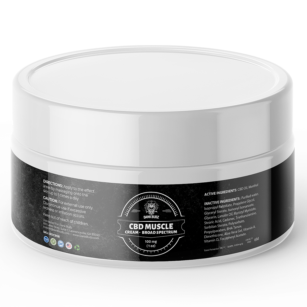 Broad Spectrum CBD Muscle Cream 100mg
