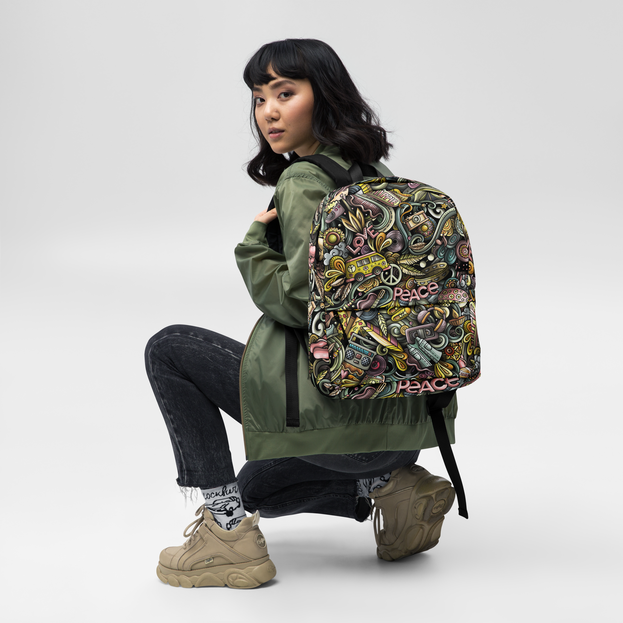 Peace and Love Backpack - Image 6