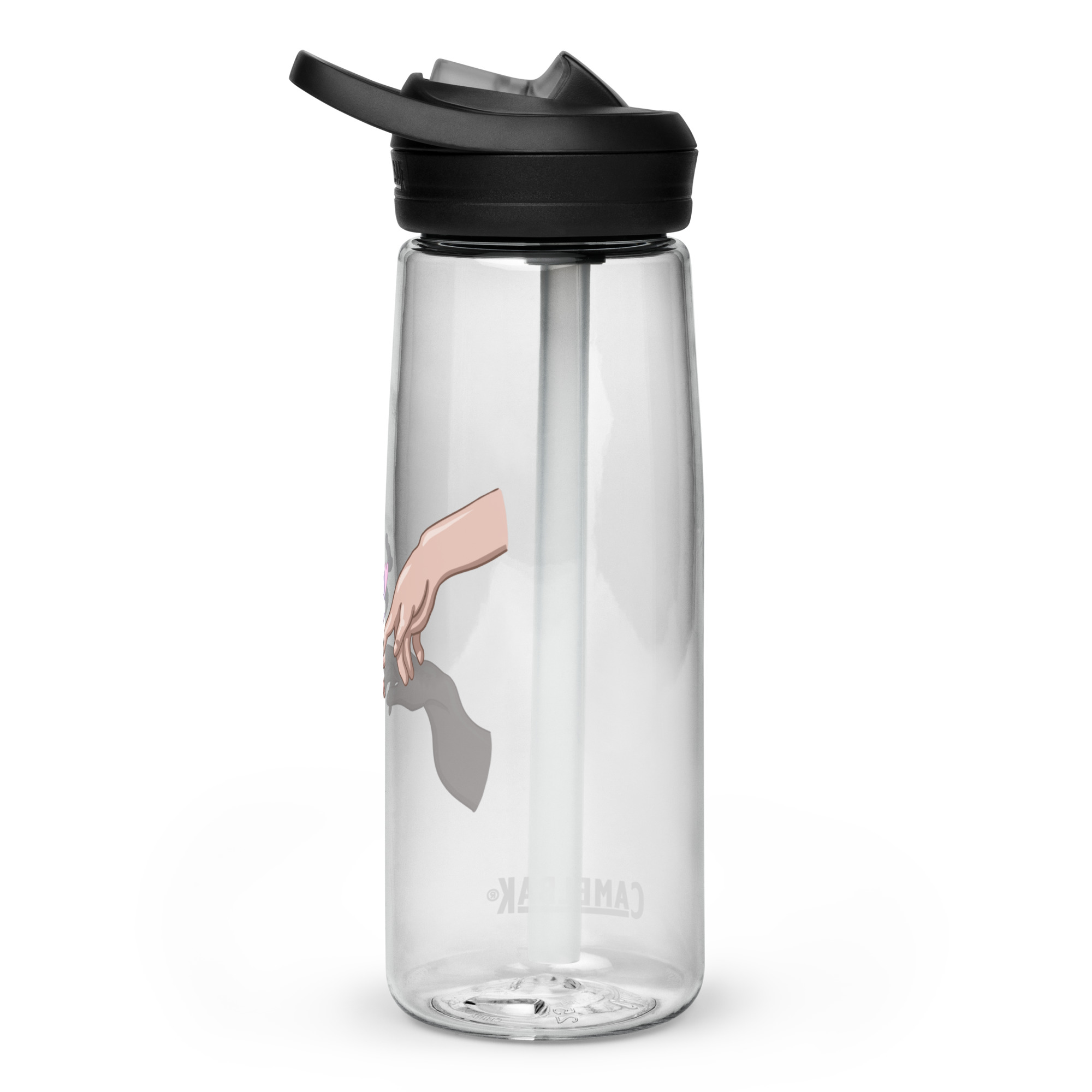 Puff Puff Pass Clear Water Bottle - Image 3