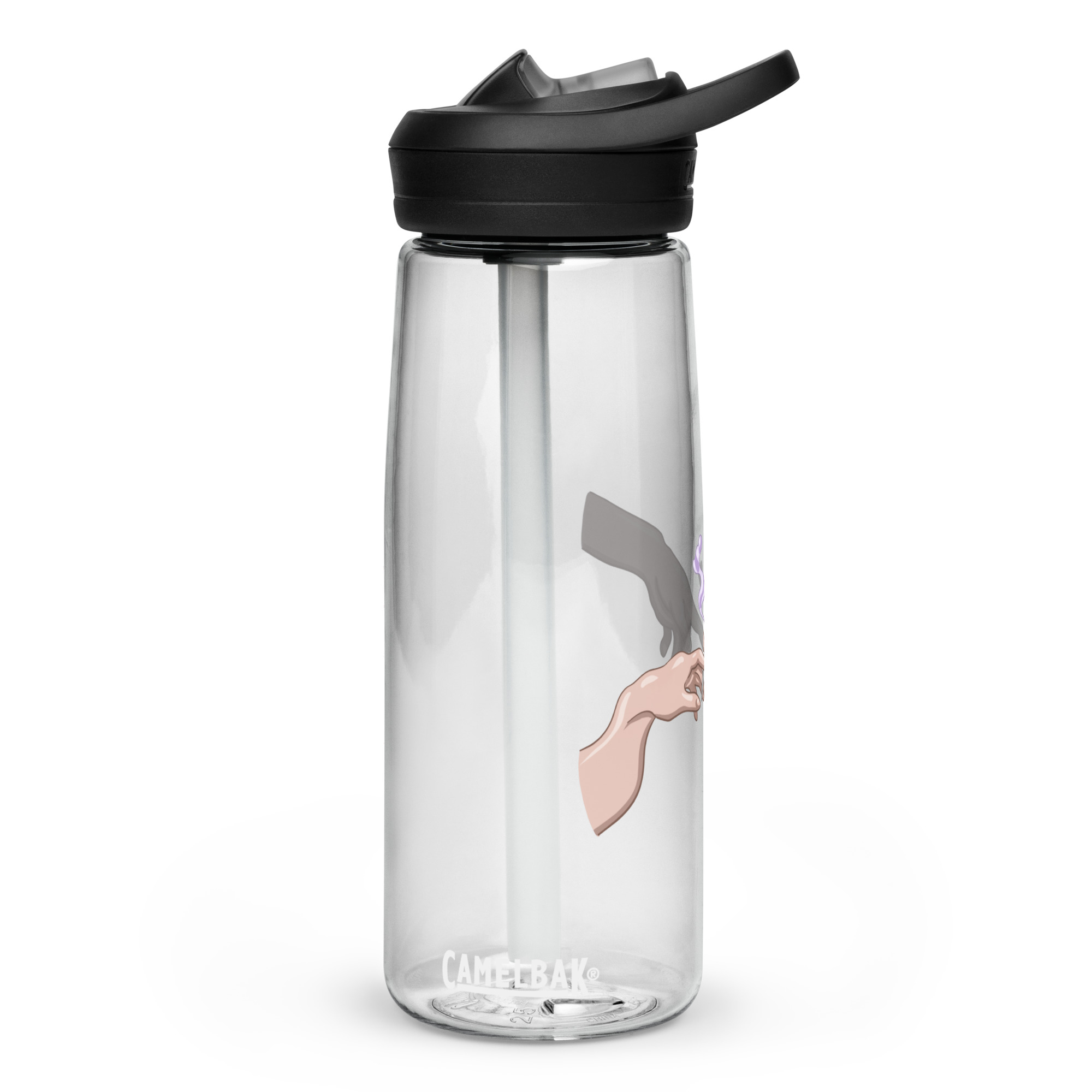 Puff Puff Pass Clear Water Bottle - Image 2