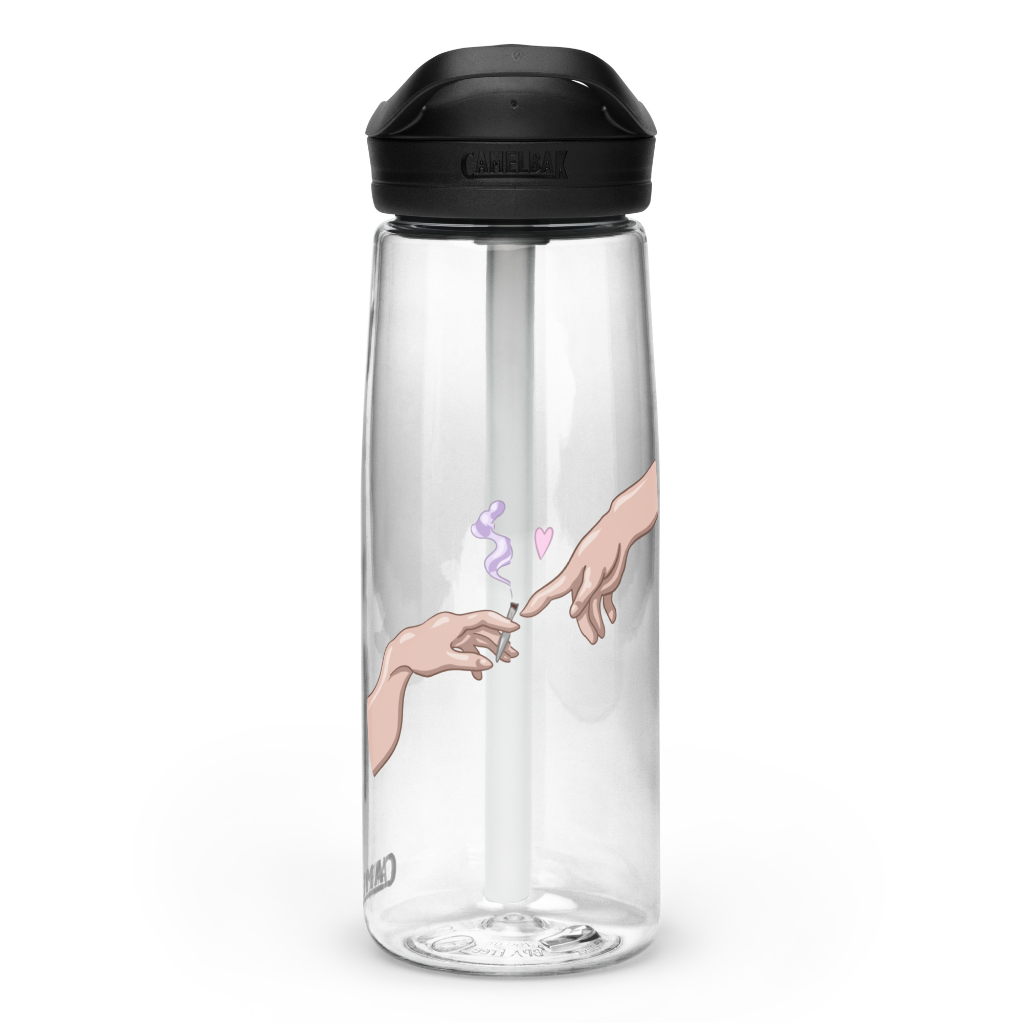 Puff Puff Pass Clear Water Bottle