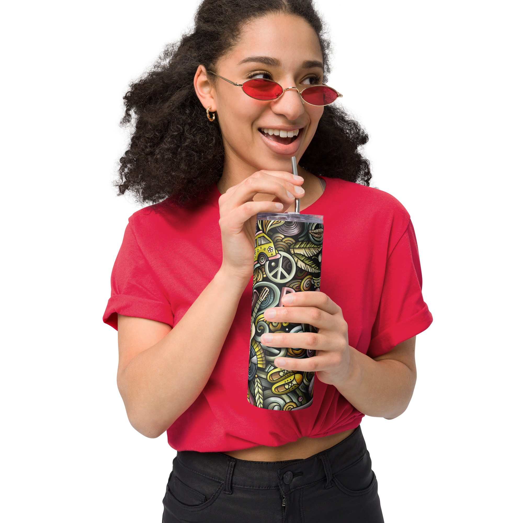 Peace and Love Stainless Steel Tumbler