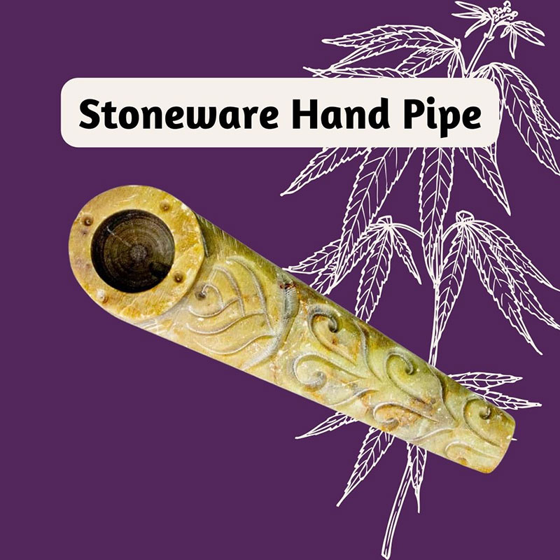 stoneware hand pipe