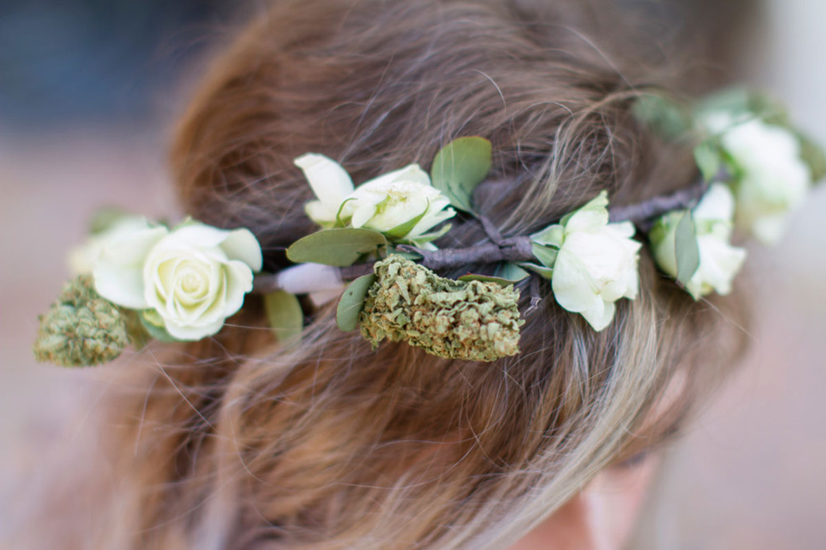 Marijuana Themed Headband & Crown