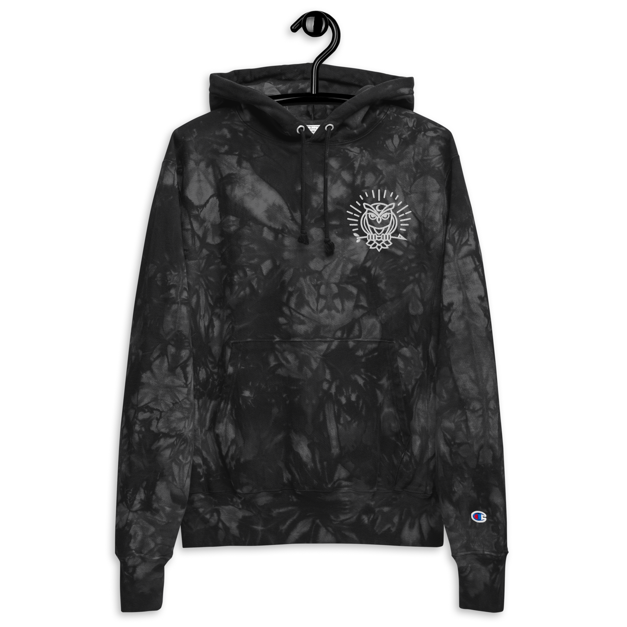 Dank Budz Owl - Unisex Champion Tie-dye Hoodie
