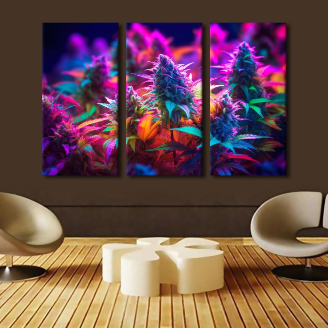 Abstract Cannabis Art