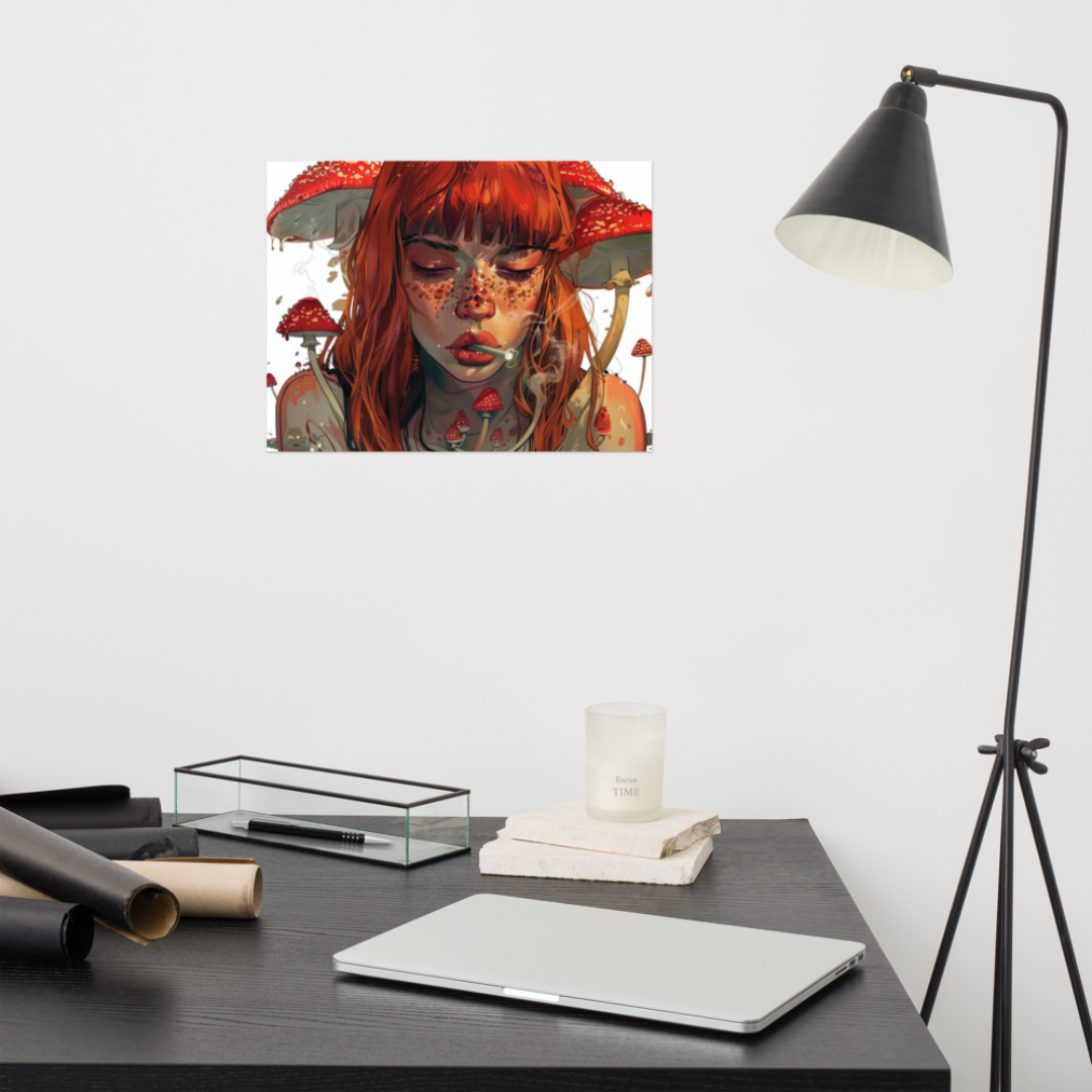 Crimson Dream: Dank Mushroom Fairy Poster