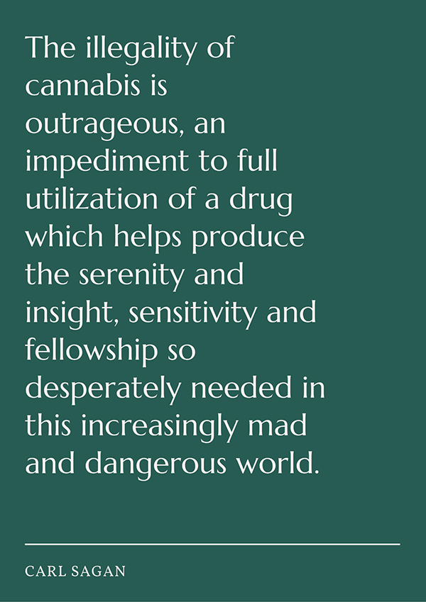 Carl Sagan Quote Poster Green