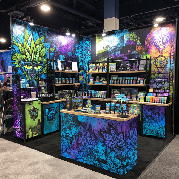 cannabis trade show booth